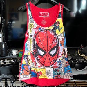 Women's Medium MARVEL Comics Spider-Man Tank Top